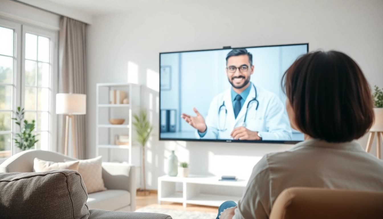 Engaging virtual doctor for minor illnesses consultation in a home setting.