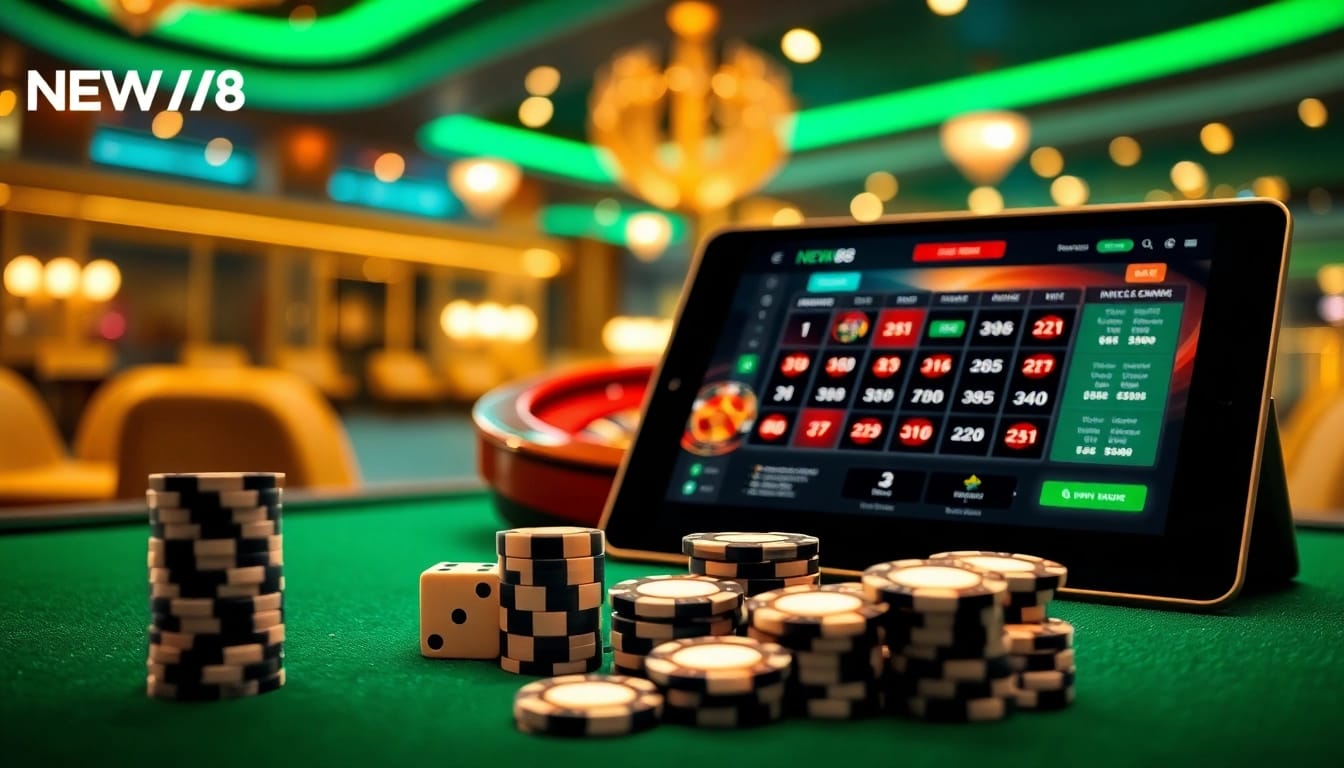 Experience the thrill of gambling with Nhà Cái NEW88 in a vibrant casino setting