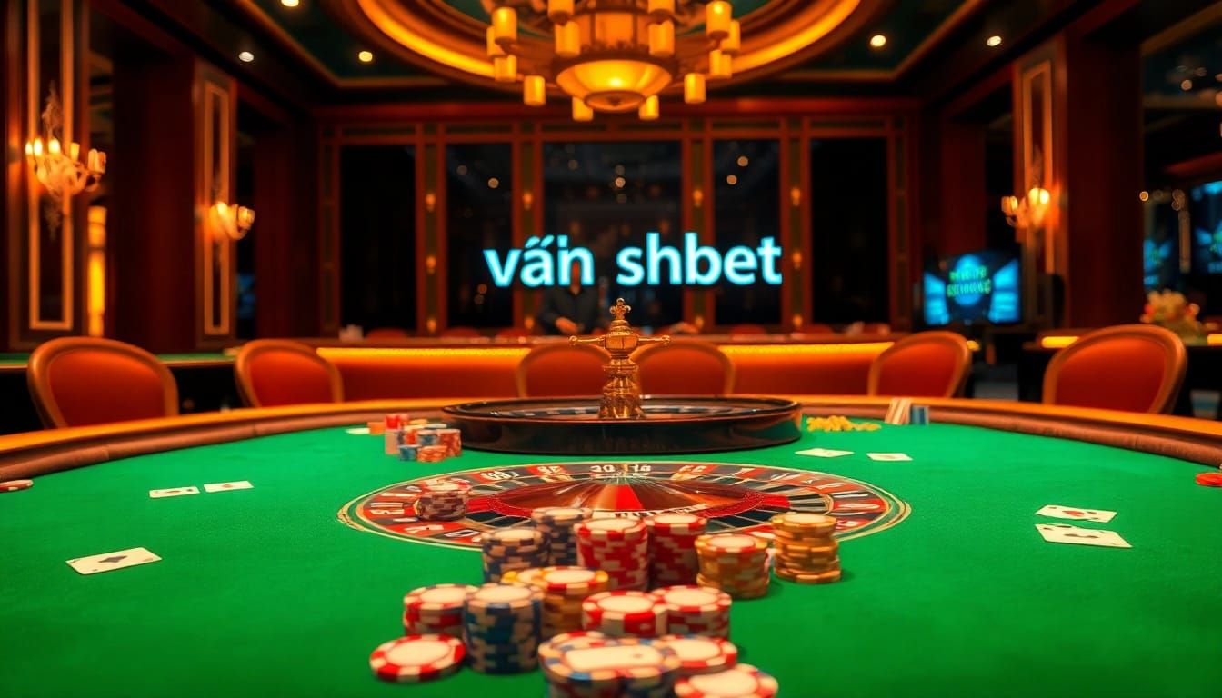 Exciting gaming atmosphere showcasing how to link vào shbet for online casino fun.