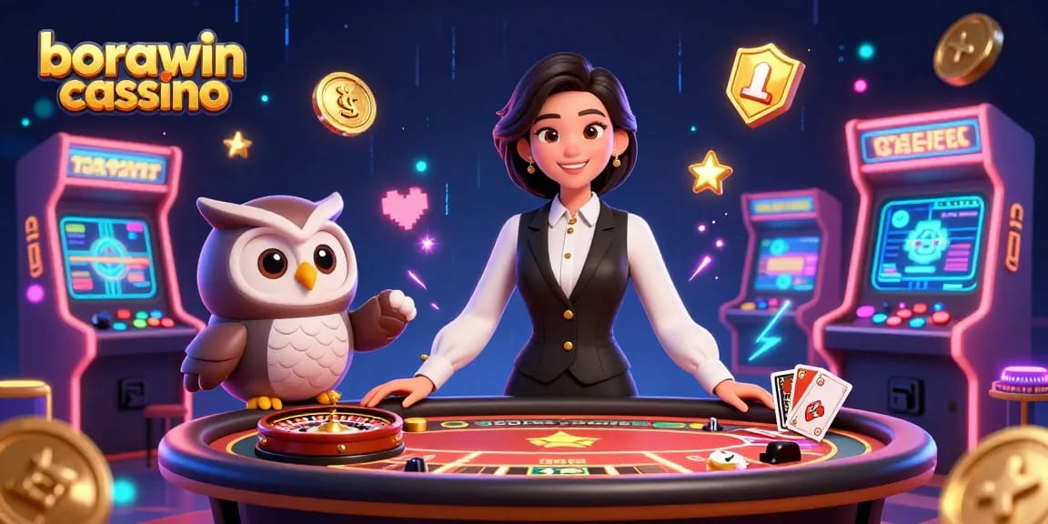 Experimente a emoção do cassino borawin com um dealer profissional e jogos coloridos.