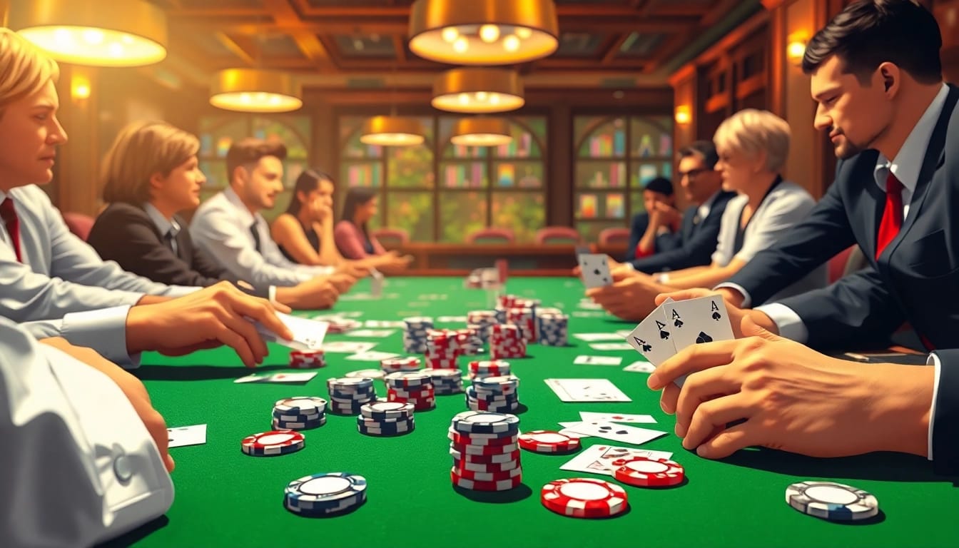 Menampilkan cara membuat https://abrakamakra.cz/jak-vyrobit-hackovanou-meduzu/ dengan kartu poker di meja kasino.