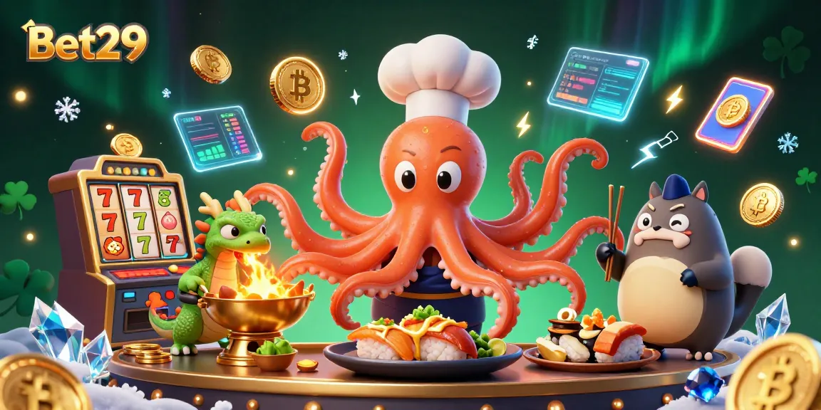 Bet29 delivers thrilling gaming with a vibrant casino scene featuring animated characters and rich visuals.
