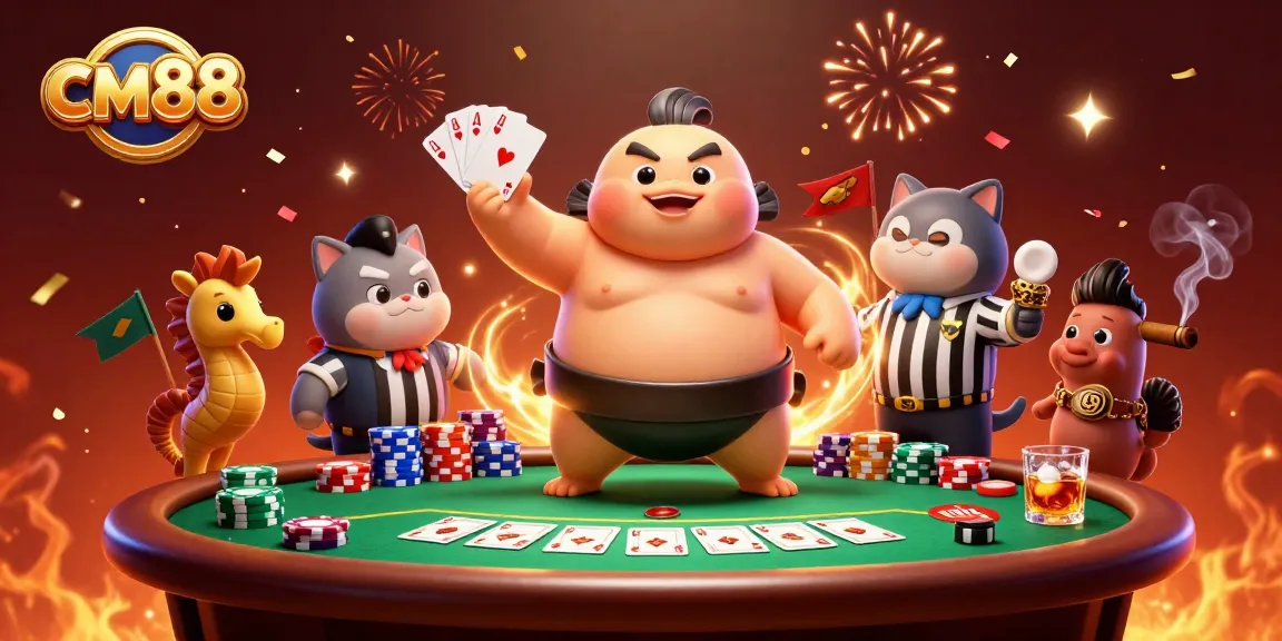 Catch the excitement at cm88 with vibrant casino elements in an animated underwater setting.
