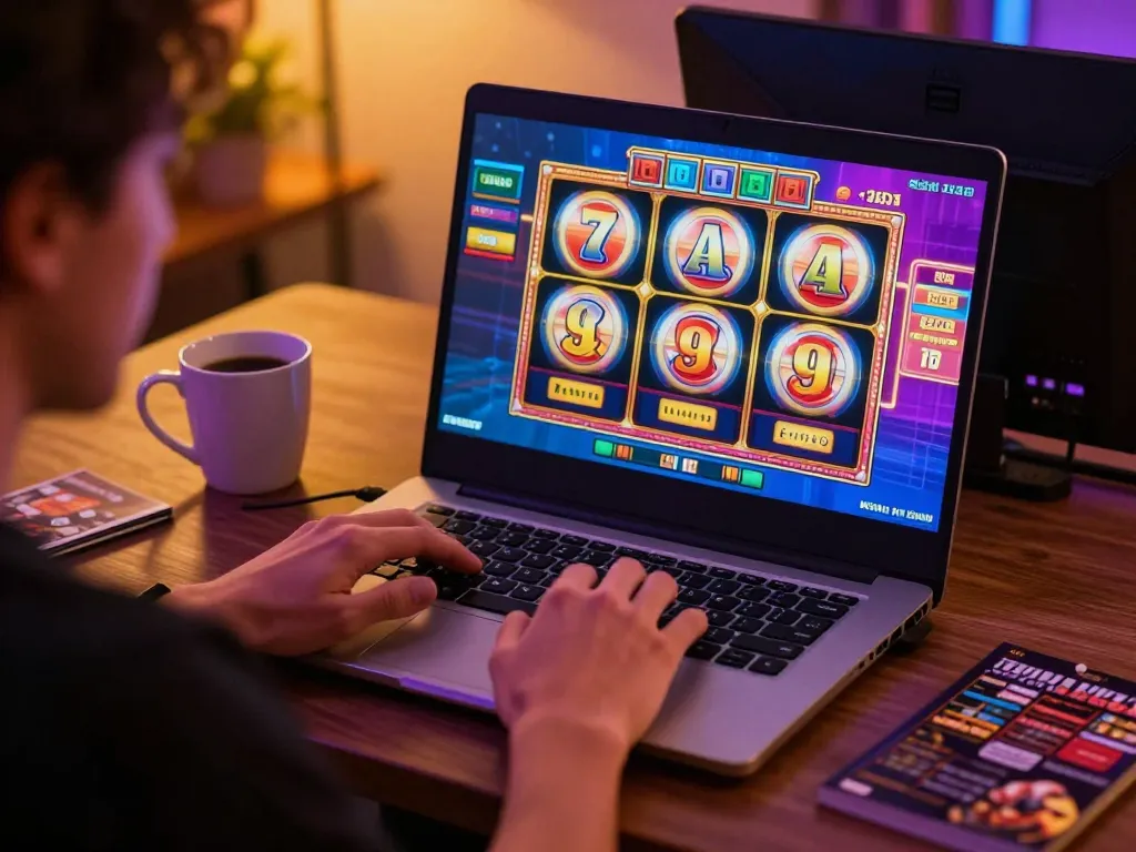 Engage in thrilling gameplay at https://uu88.blog/ with colorful slot machines displayed on the screen