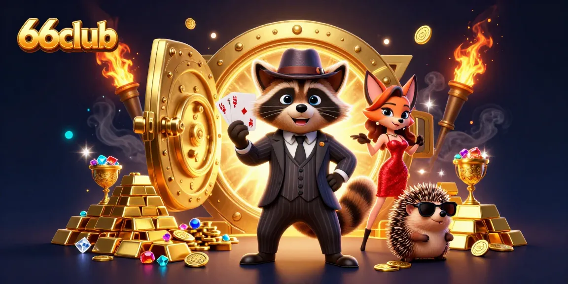 Experience exciting gaming at 66club with charming characters and rich casino visuals.