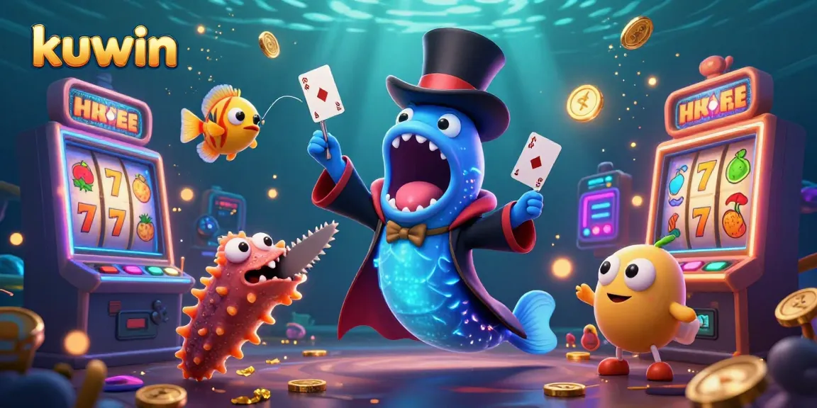 Kuwin captivates players with its dynamic underwater slot gaming action featuring vibrant characters.