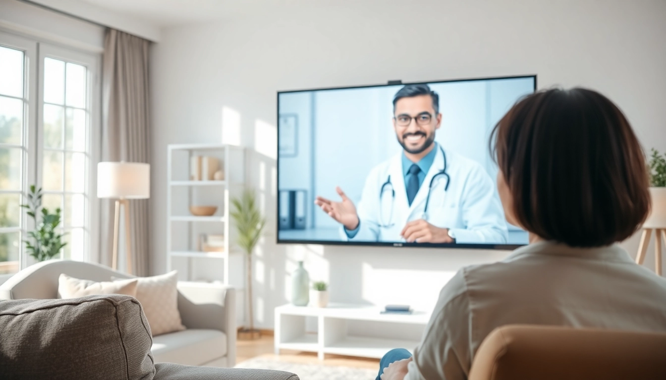 Engaging virtual doctor for minor illnesses consultation in a home setting.