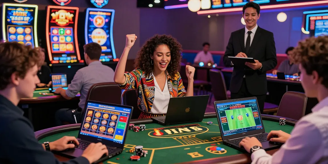 Players enjoying games at https://lc88pro.com/, celebrating wins in a vibrant online casino atmosphere.