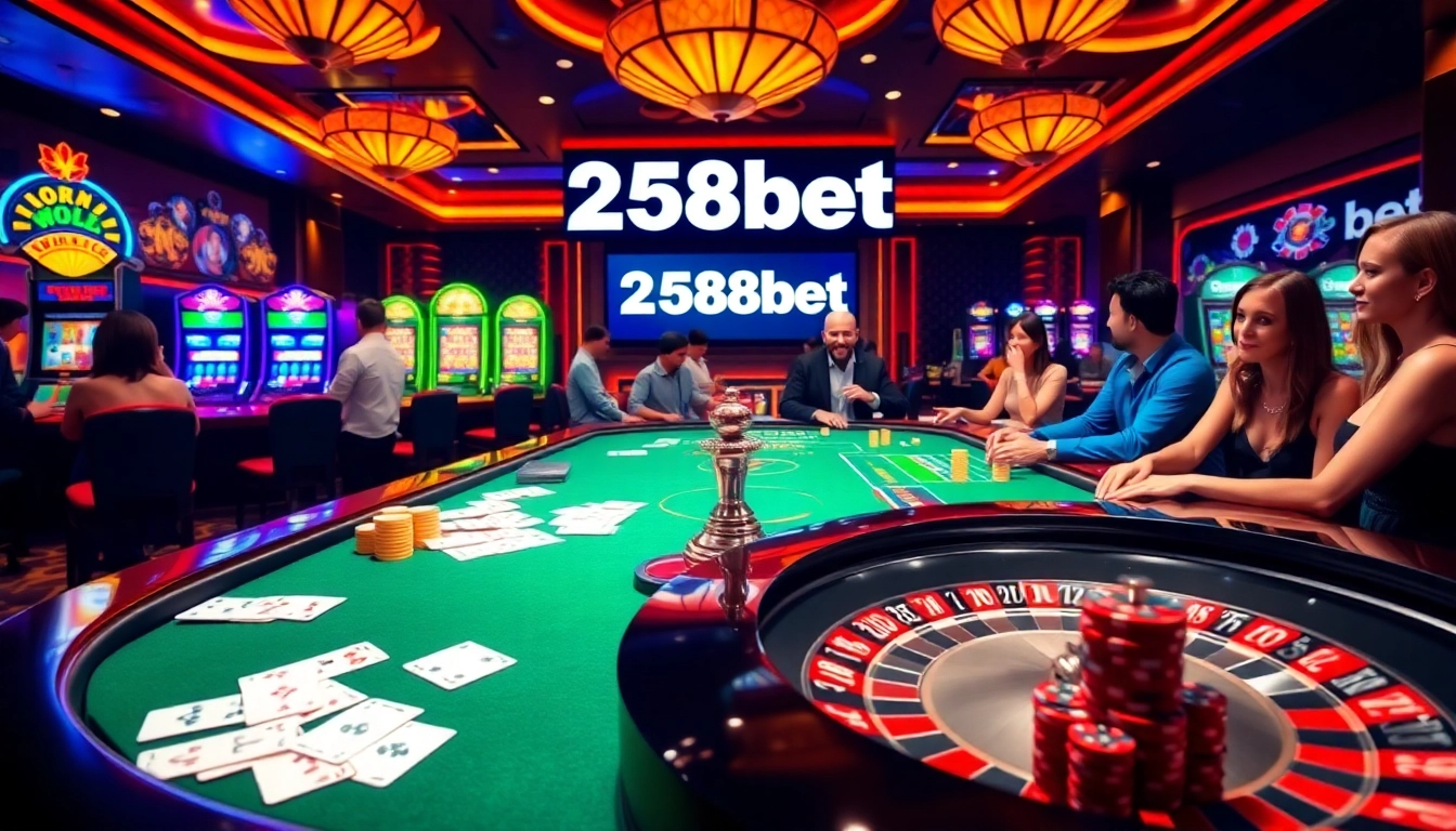 Experience the thrill of games at 258bet download with vibrant casino visuals.