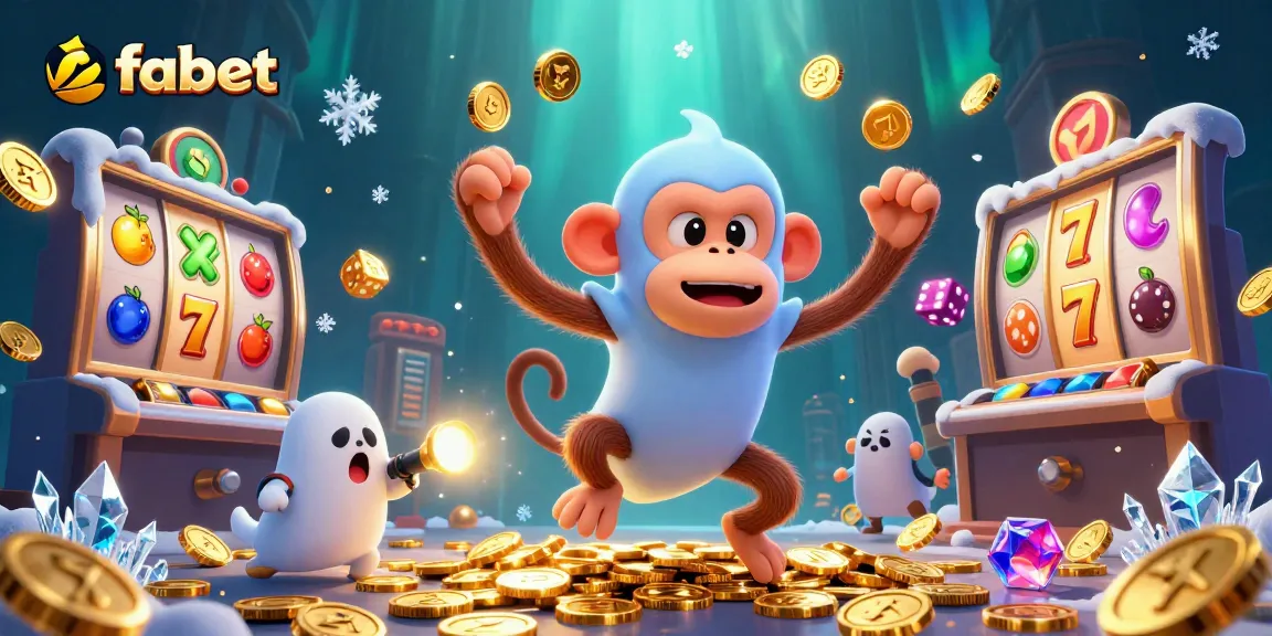 Experience the vibrant world of fabet with a mischievous ghost and sports elements lighting up the casino scene.
