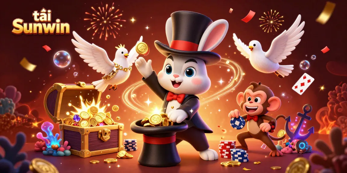 Play and win big at tải Sunwin with exciting games in a vibrant, fun-filled casino scene.