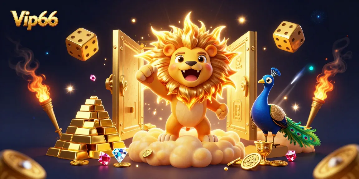 Engage with Vip66 and win big in a vibrant 3D casino experience filled with treasures.