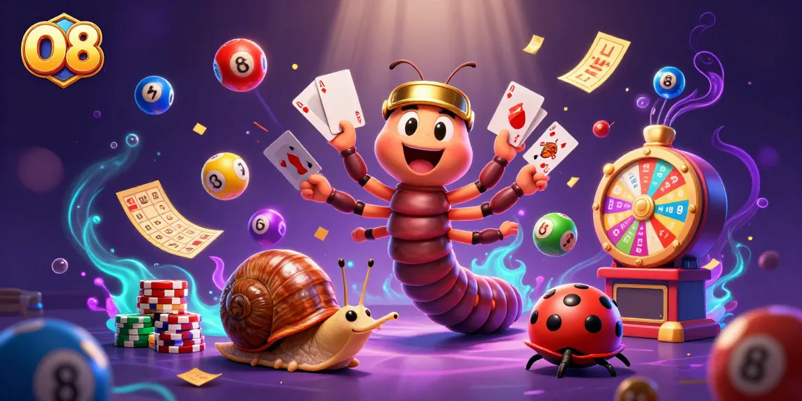 O8 offers players a vibrant casino experience with unique characters and dynamic gambling elements.