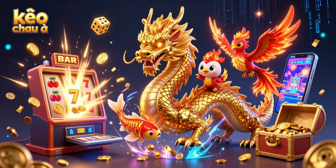 Experience the thrill of kèo châu á with captivating casino illustrations showcasing dynamic gaming elements and vibrant characters.