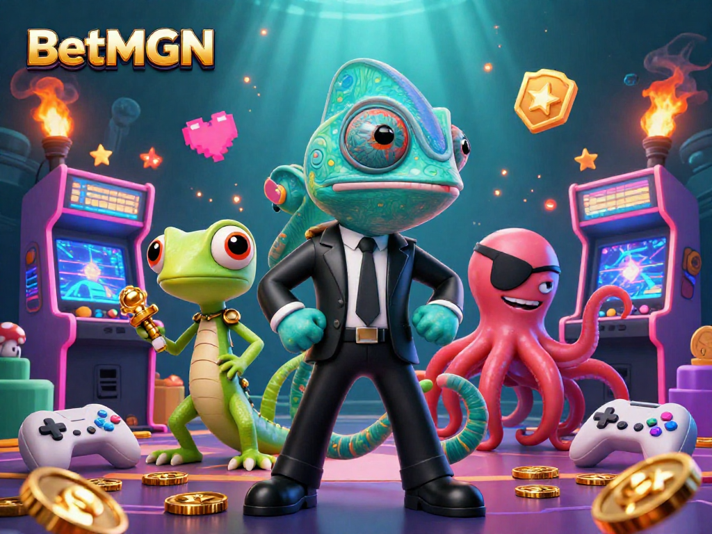 BetMGM offers an exciting gaming experience with vibrant characters and thrilling arcade elements.