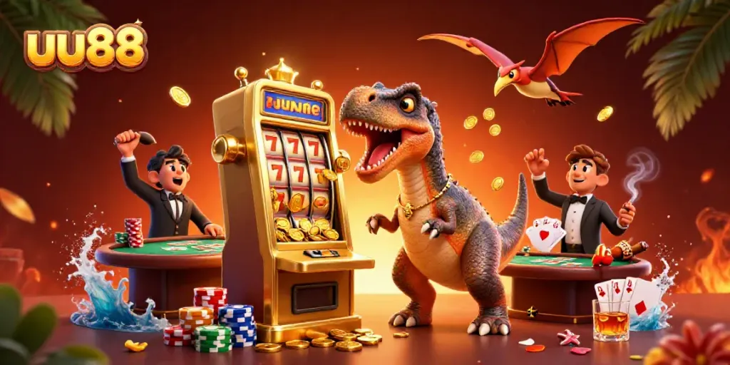 Experience the thrill of jackpot wins at uu88 with vibrant casino characters in action.