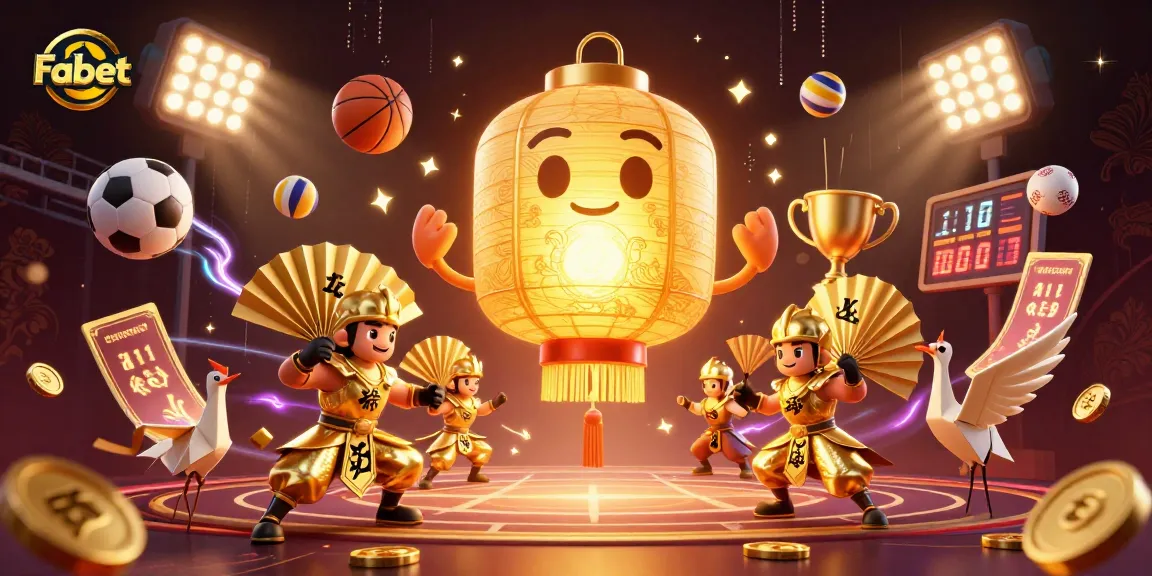 Fabet launches thrilling betting adventures with illuminating golden characters in a vibrant casino scene.