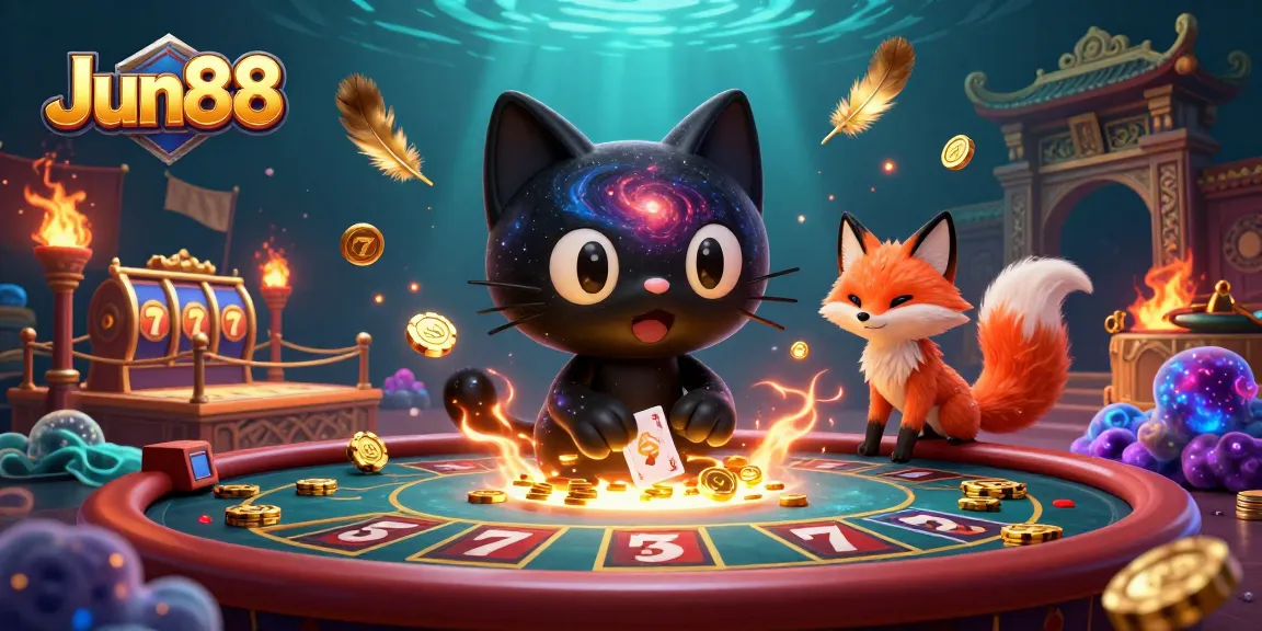 Experience thrilling rewards at Jun88 with a cosmic casino adventure featuring enchanting characters!