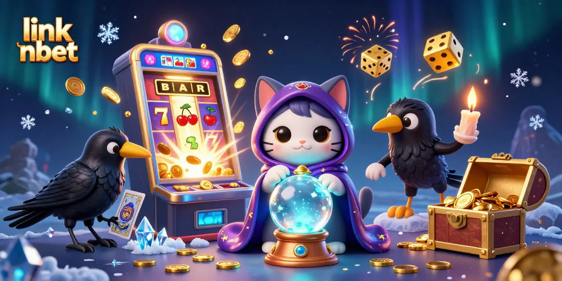 Engage in exciting gameplay with link nbet in a vibrant casino illustration.
