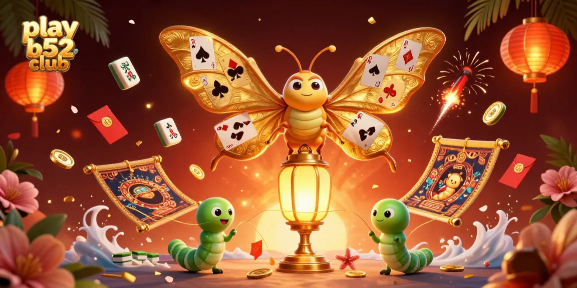 Play B52 Club by enjoying a vibrant 3D casino scene filled with colorful elements.